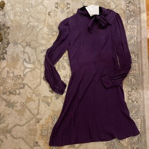& other stories purple long sleeved dress US 4